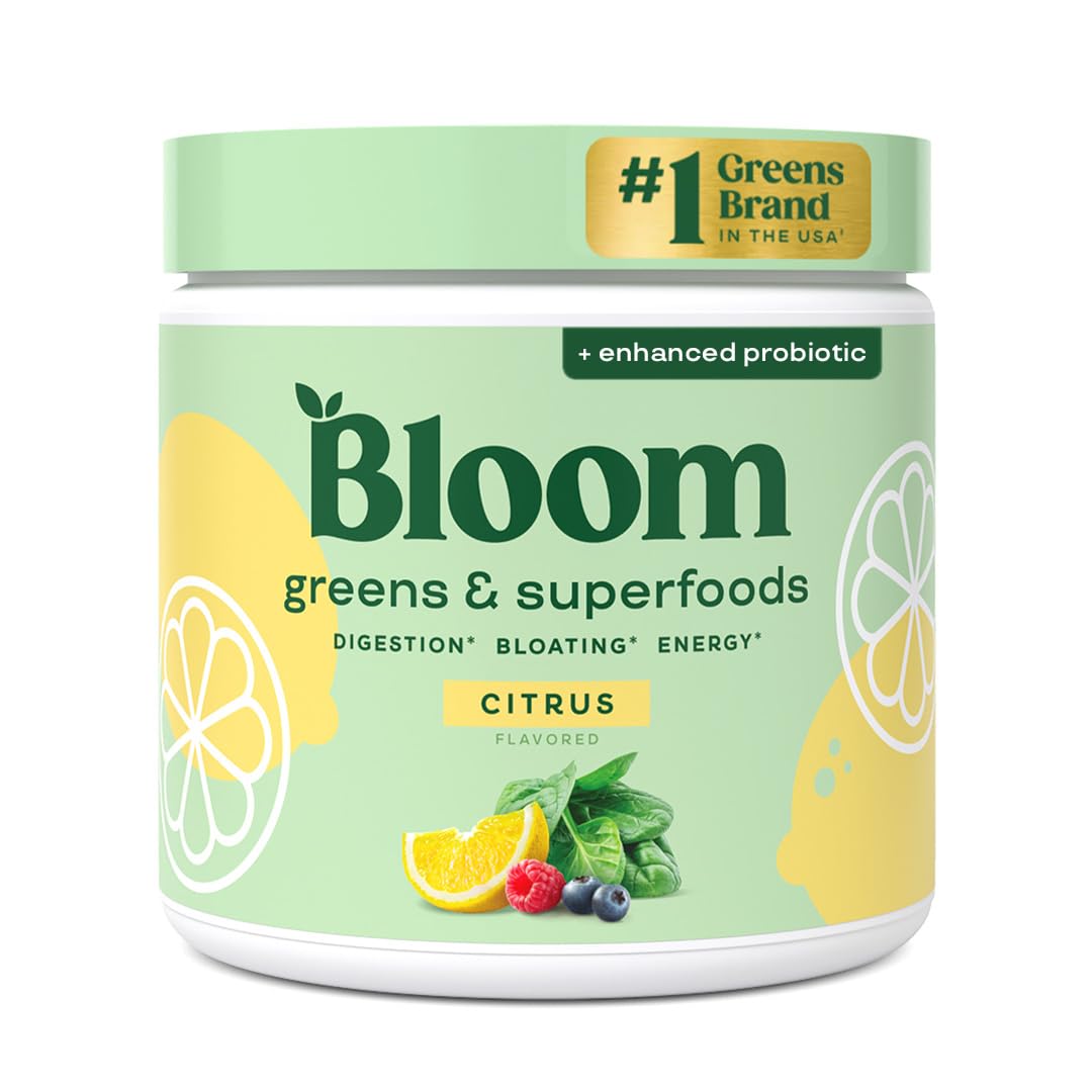 Bloom Nutrition Superfood Greens, Powder, 30 Servings