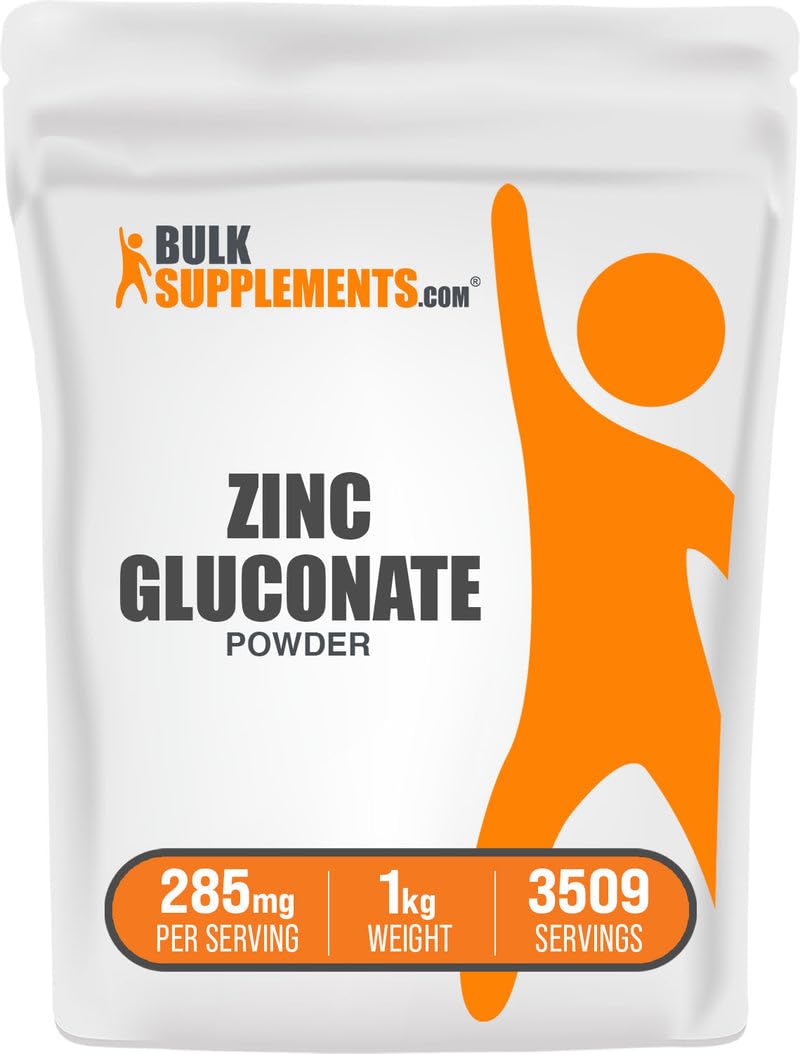 BulkSupplements Zinc Gluconate Powder 35.2 oz