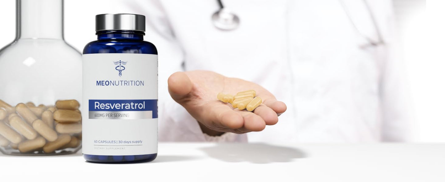 Meo Nutrition Resveratrol 600mg 60 Capsules