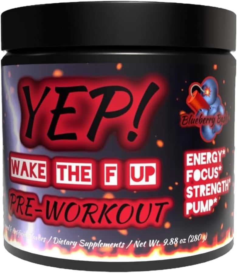 Yep Strength YEP Wake The Faith Up Advanced Pre Workout Powder 9.88 oz Blueberry Bash