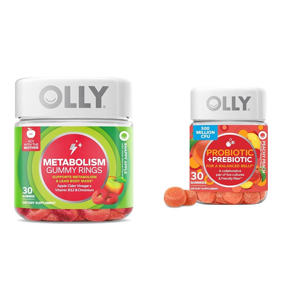 OLLY Metabolism Gummy Rings Gummies, 30 Count
