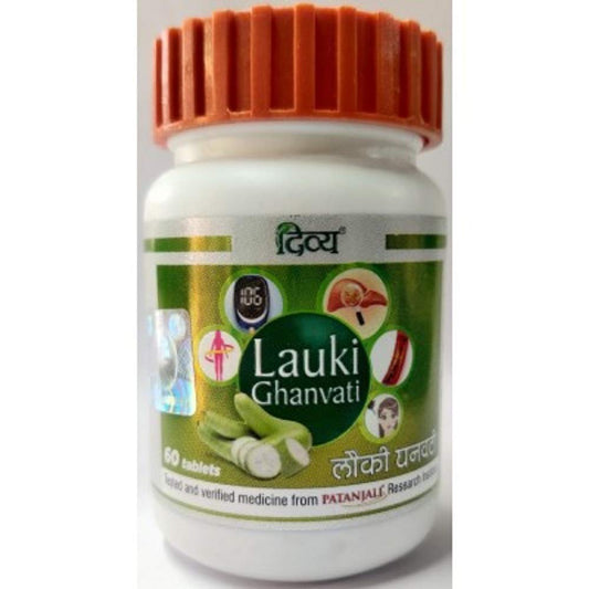 Exportmall Patanjali Ayurvedic Divya lauki Ghanvati Tablets, 60 Tablets