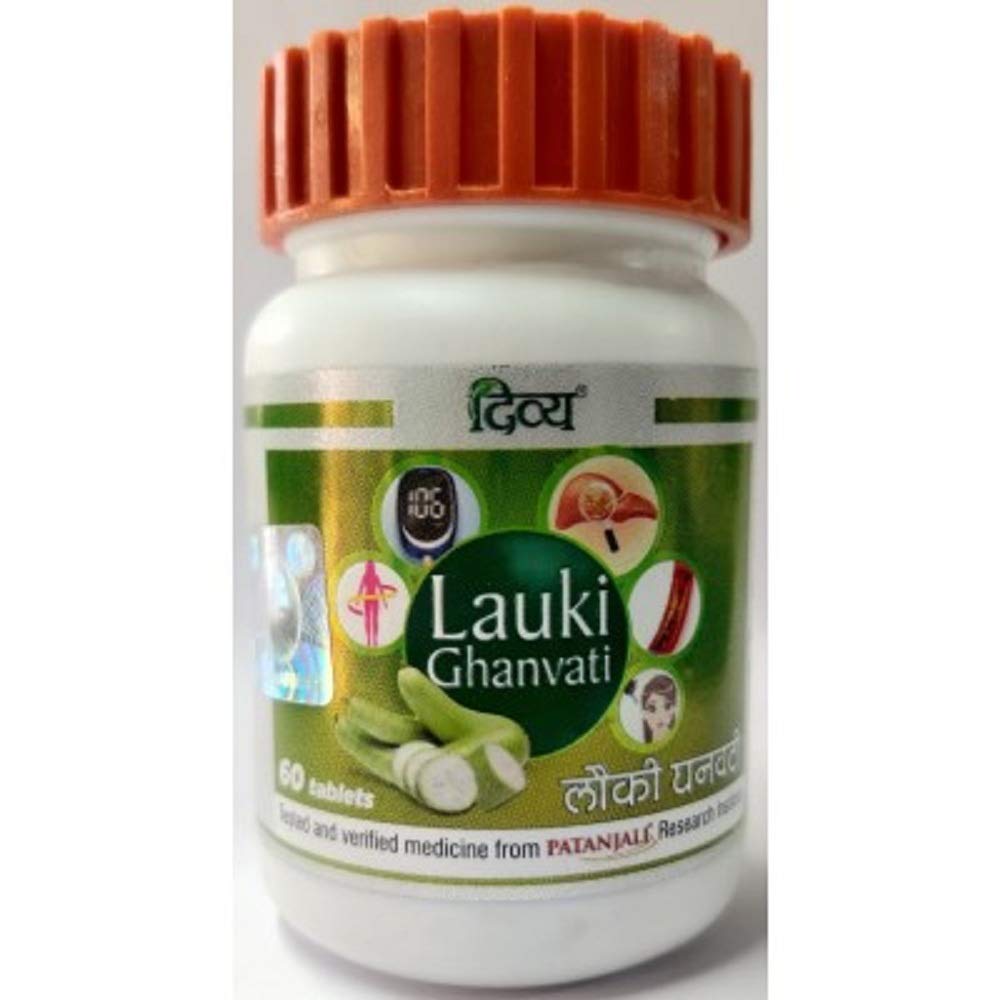Exportmall Patanjali Ayurvedic Divya lauki Ghanvati Tablets 60 Tablets