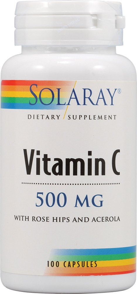 Solaray Vitamin C 500mg Capsules 100 Count