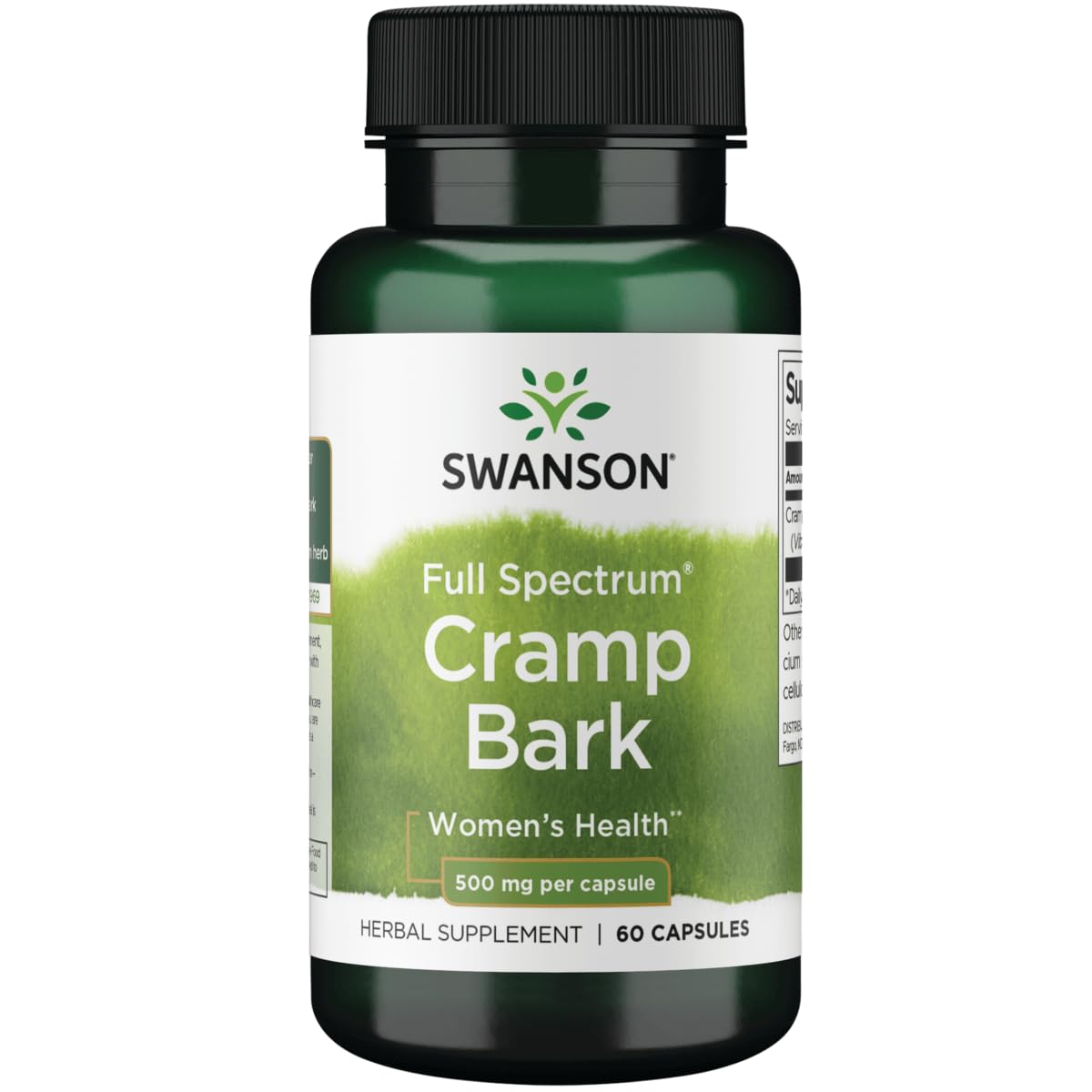 Swanson Full Spectrum Cramp Bark Herb 500 mg, 60 Capsules
