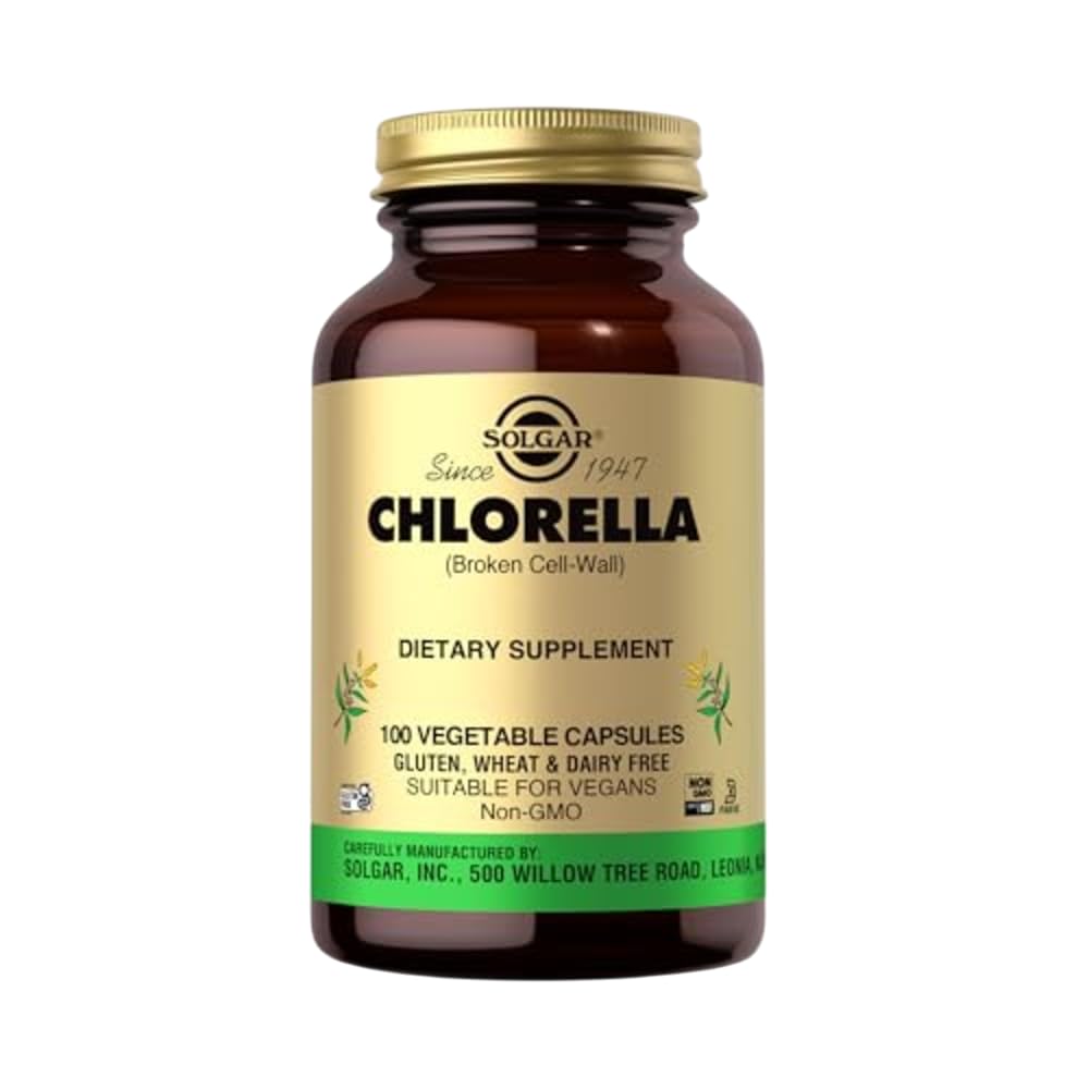 Solgar Chlorella 520mg Capsules 100 Count