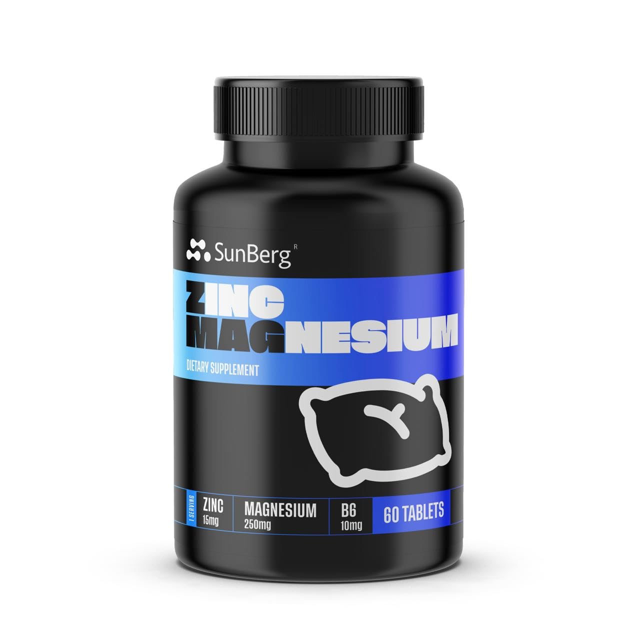 SunBerg Zinc Magnesium B6 Complex Tablet 60 Count