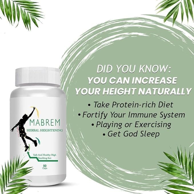 Generic Pub Mabrem Body Growth Support Increase Height Supplement Capsule 90 Count