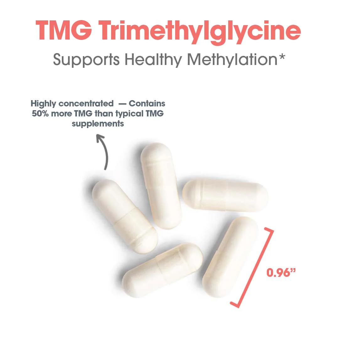 Allergy Research Group TMG Trimethylglycine 750 mg Cardiovascular Capsule, 100 Count