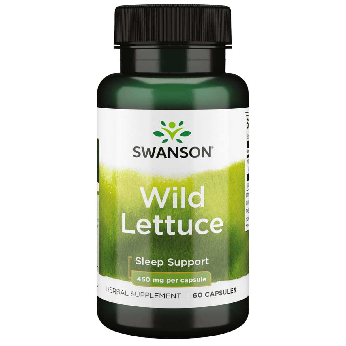 Swanson Full Spectrum Wild Lettuce 450 Milligrams Capsules 60 Count