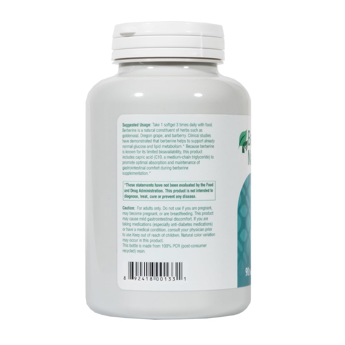 Best in Nature Berberine 400mg 90 Softgels