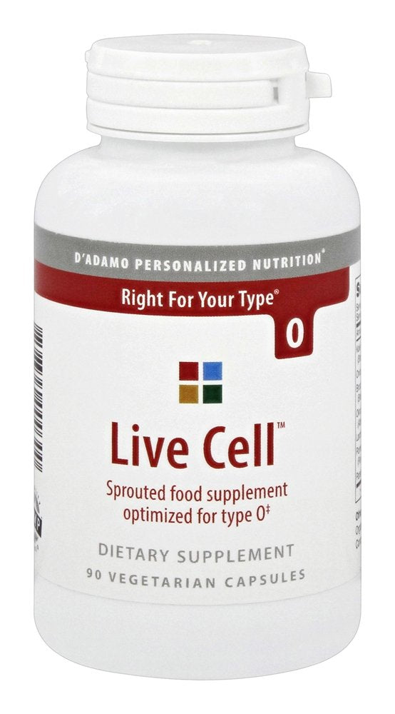 D'Adamo Personalized Nutrition Live Cell O Capsule, 90 Count