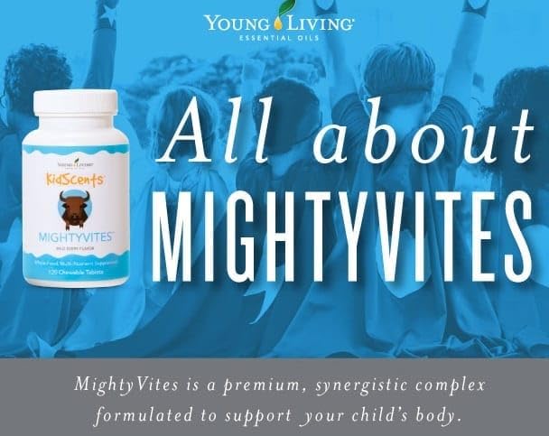 Young Living KidScents MightyVites Children's Multivitamins Chewables, 120 Count