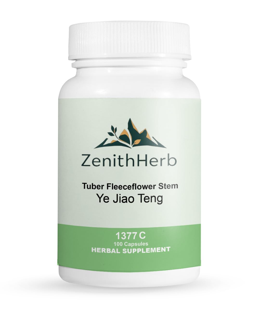 ZenithHerb Tuber Fleeceflower Stem (Ye Jiao Teng) Capsules, 100 Capsules