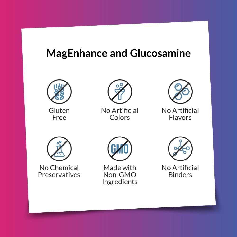 Intelligent Labs MagEnhance Triple Magnesium Complex + Glucosamine & Chondroitin Joint Care Complex Capsule, 120 Count