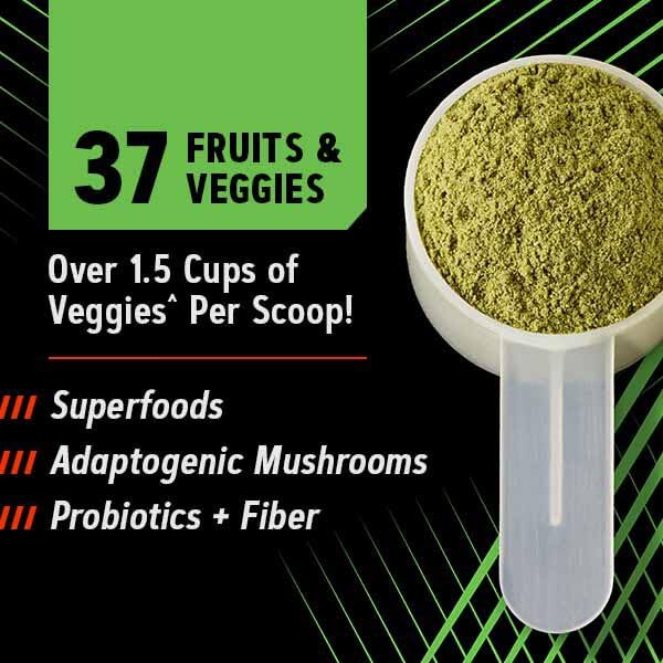 GNC Superfoods Amplified Greens ICY Lemonade Powder, 10 Ounce, 10 Servings