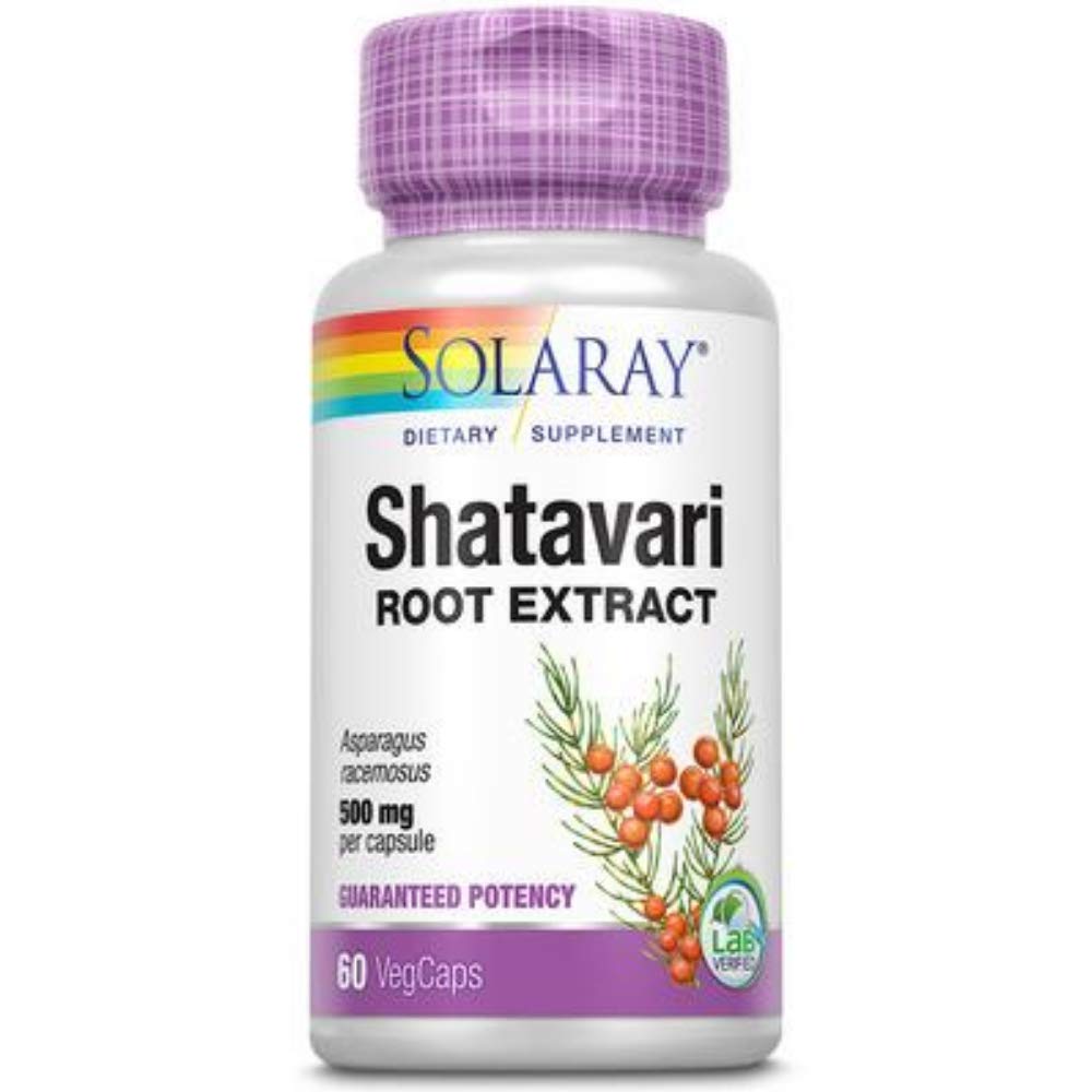 SOLARAY Shatavari Root Extract Capsule, 60 Count