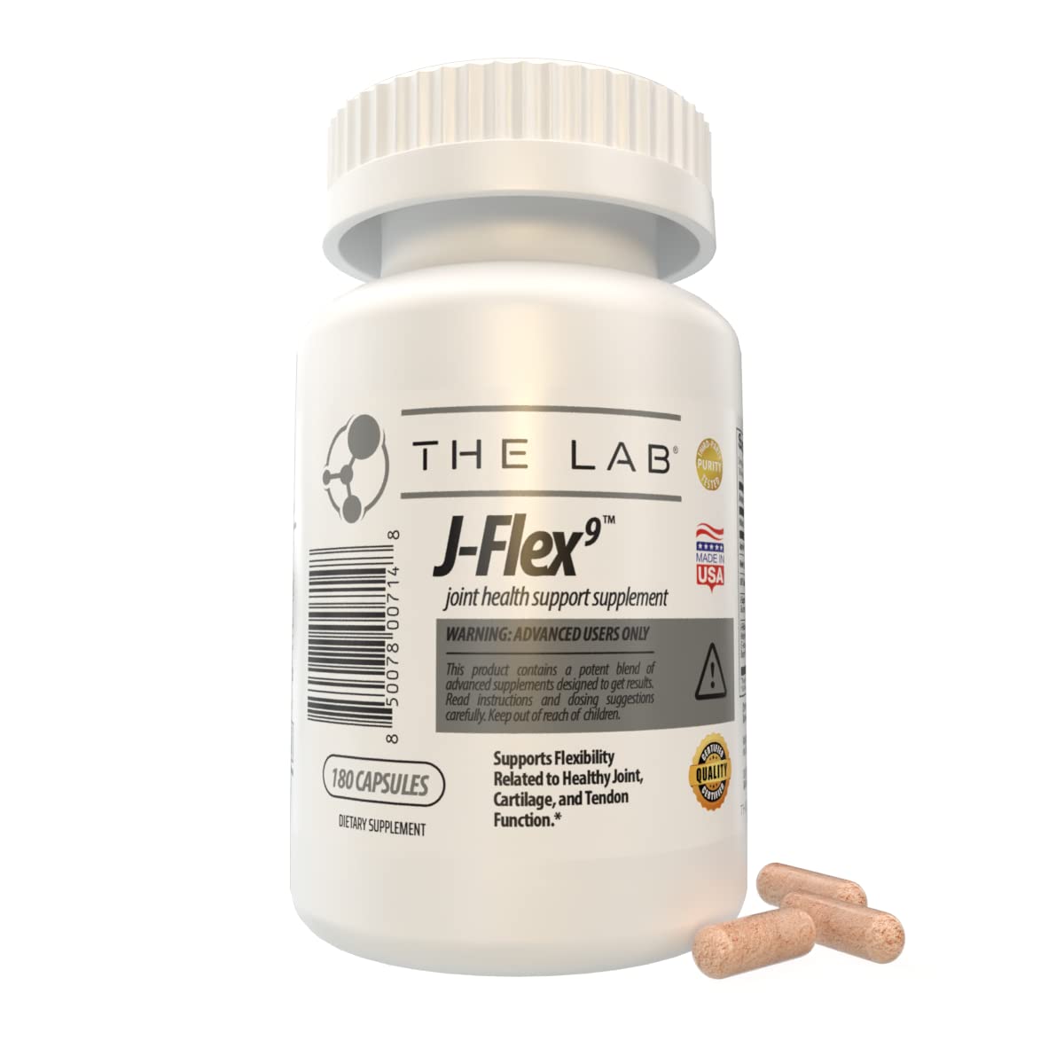 THE LAB J-FLEX9 Advanced Joint Health Supplement + Cartilage Support & Tendon Function Capsule, 180 Count