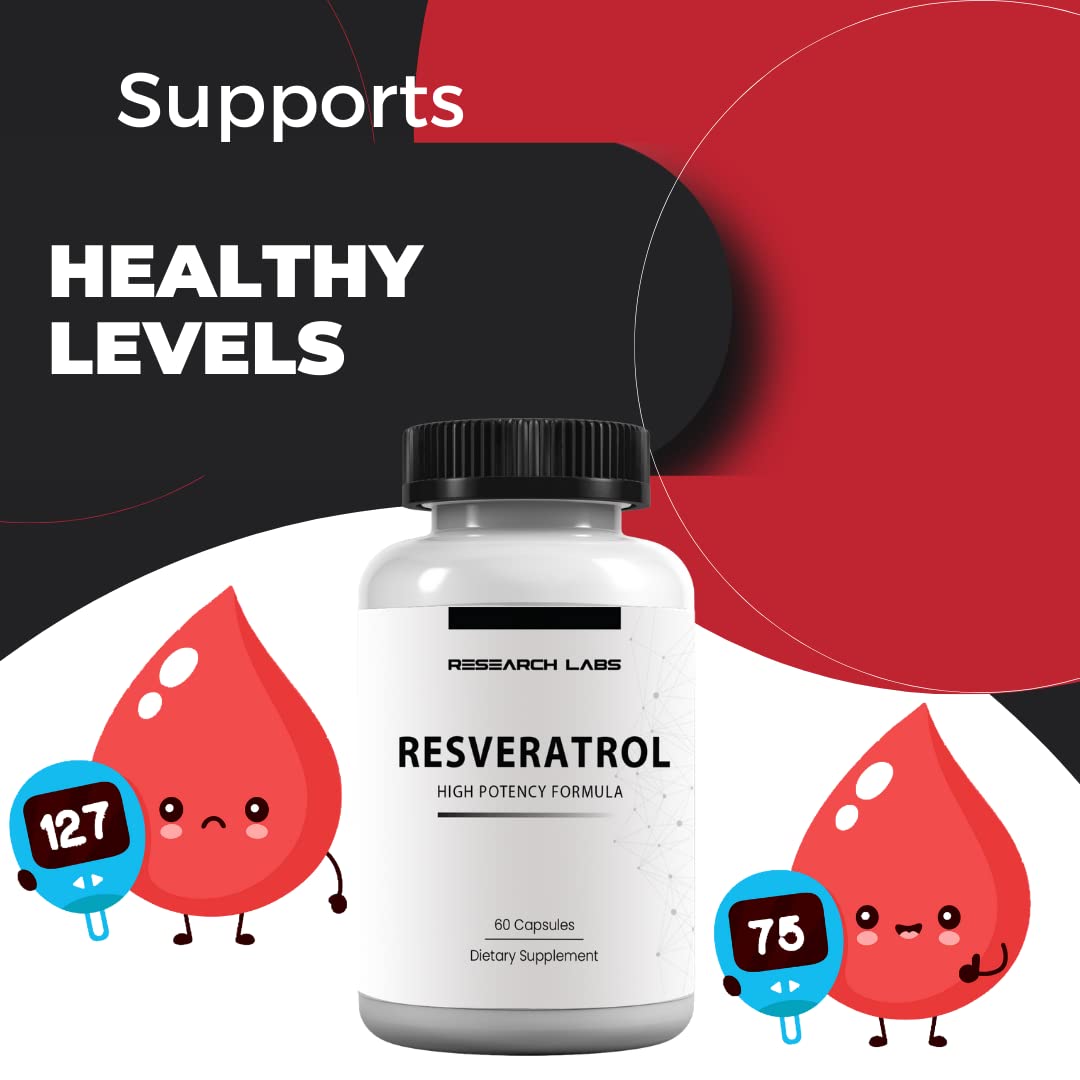 Research Labs Resveratrol Supplement Capsule, 120 Capsules