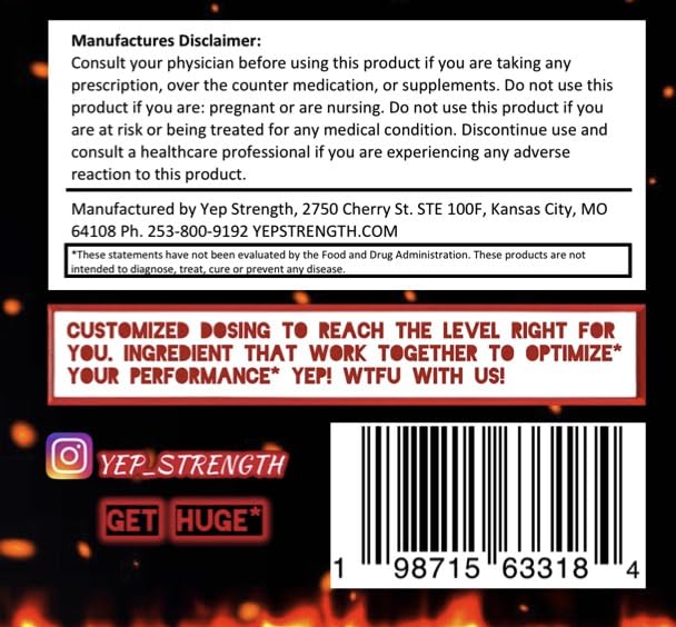 Yep Strength YEP Wake The Faith Up Advanced Pre Workout Powder 9.88 Ounce
