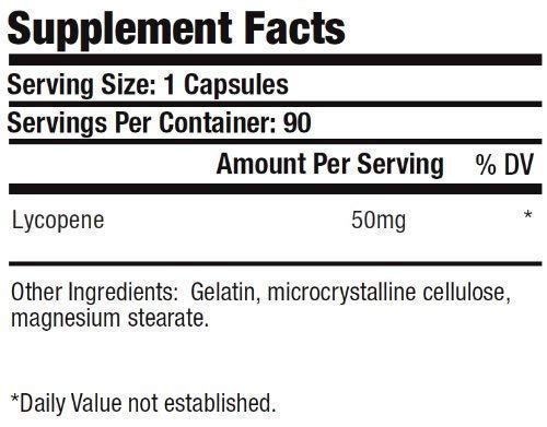 KRK SUPPLEMENTS Lycopene 50mg Capsules, 3 Bottles