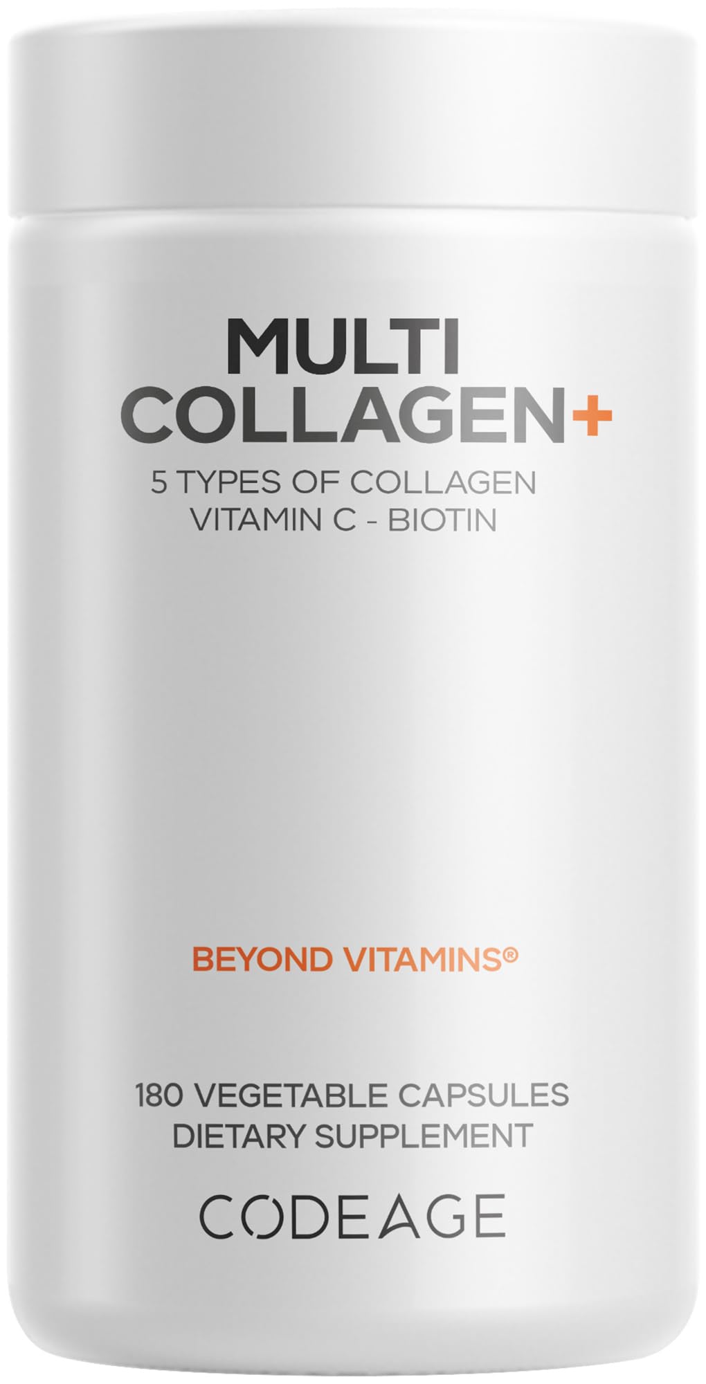 Codeage Multi Collagen+ Supplement Capsules 180 Count