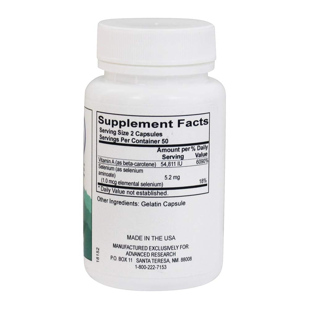 Advanced Research/Nutrient Carriers Carotavit Beta Carotene Capsule 100