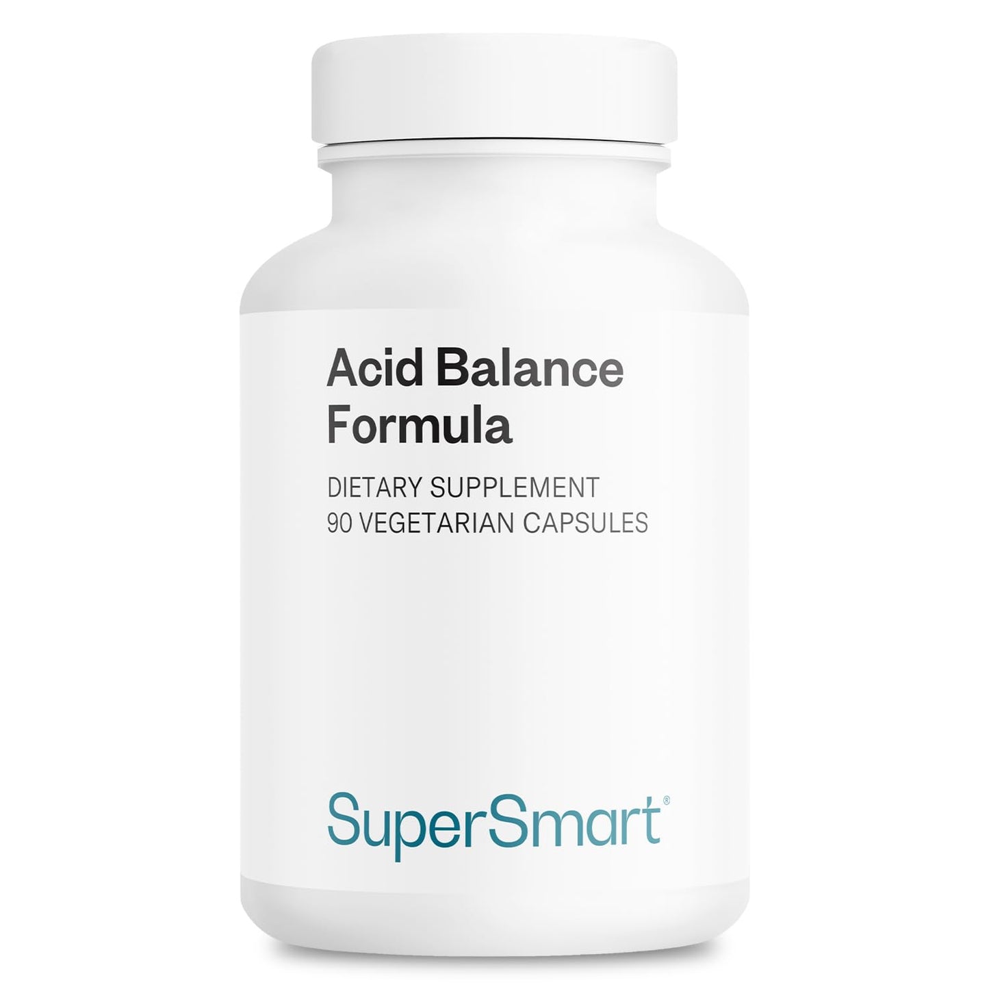 Supersmart Acid Balance Formula (Advanced Complex) with Zinc L-Carnosine, Slippery Elm Extract, Licorice Root, 90 Vegetarian Capsules