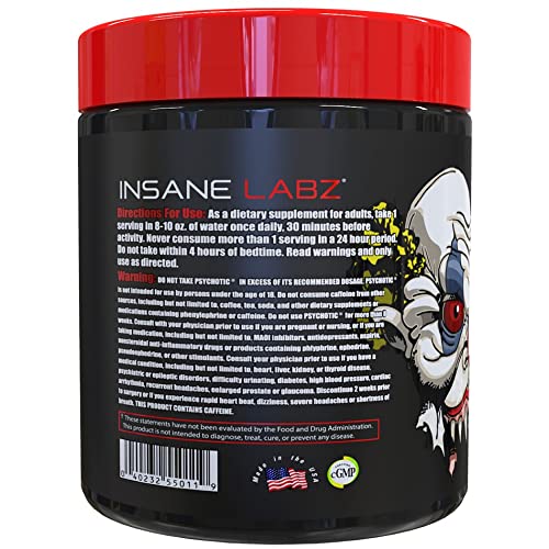 Insane Labz Psychotic Pre Workout Powder 7.6