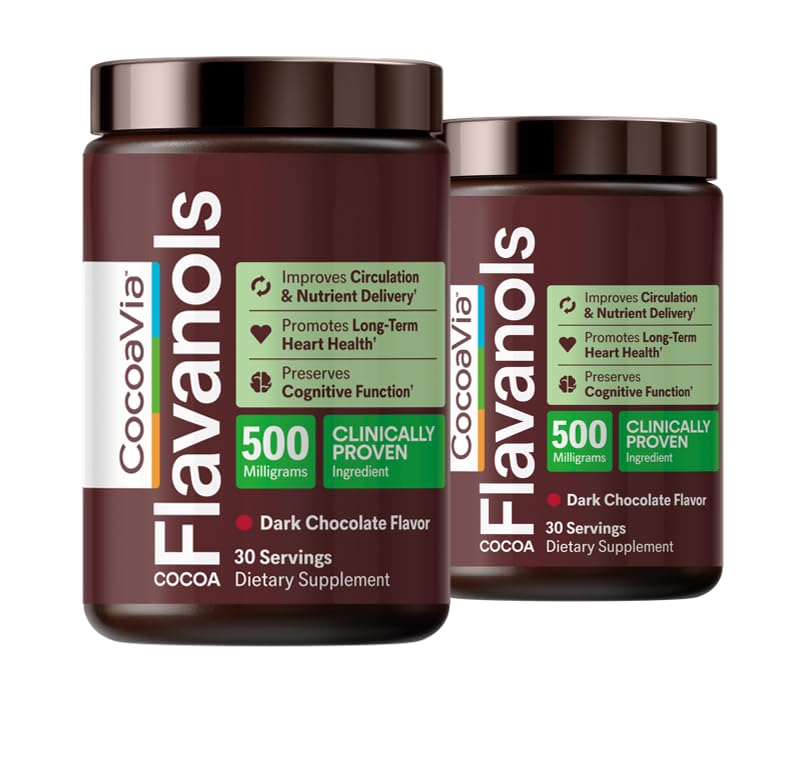 CocoaVia Cocoa Flavanols 500mg Powder 13.6 oz