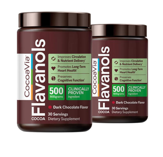 CocoaVia Cocoa Flavanols 500mg Powder 13.6 oz