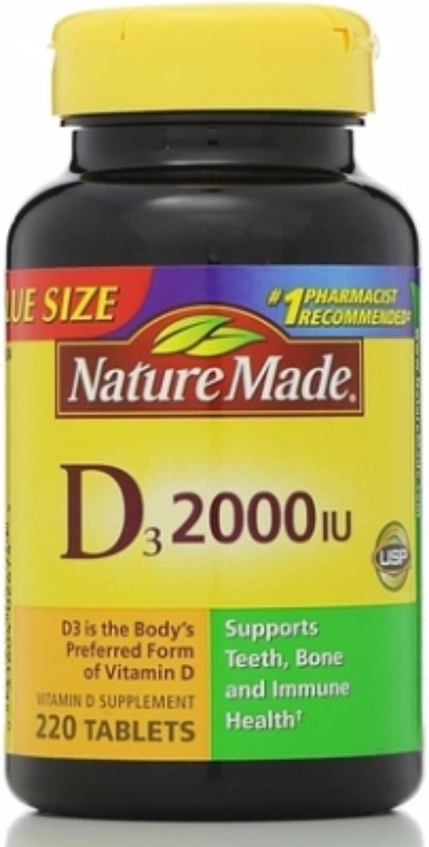 Nature Made Vitamin D3 2000 IU Tablets 440 Tablets