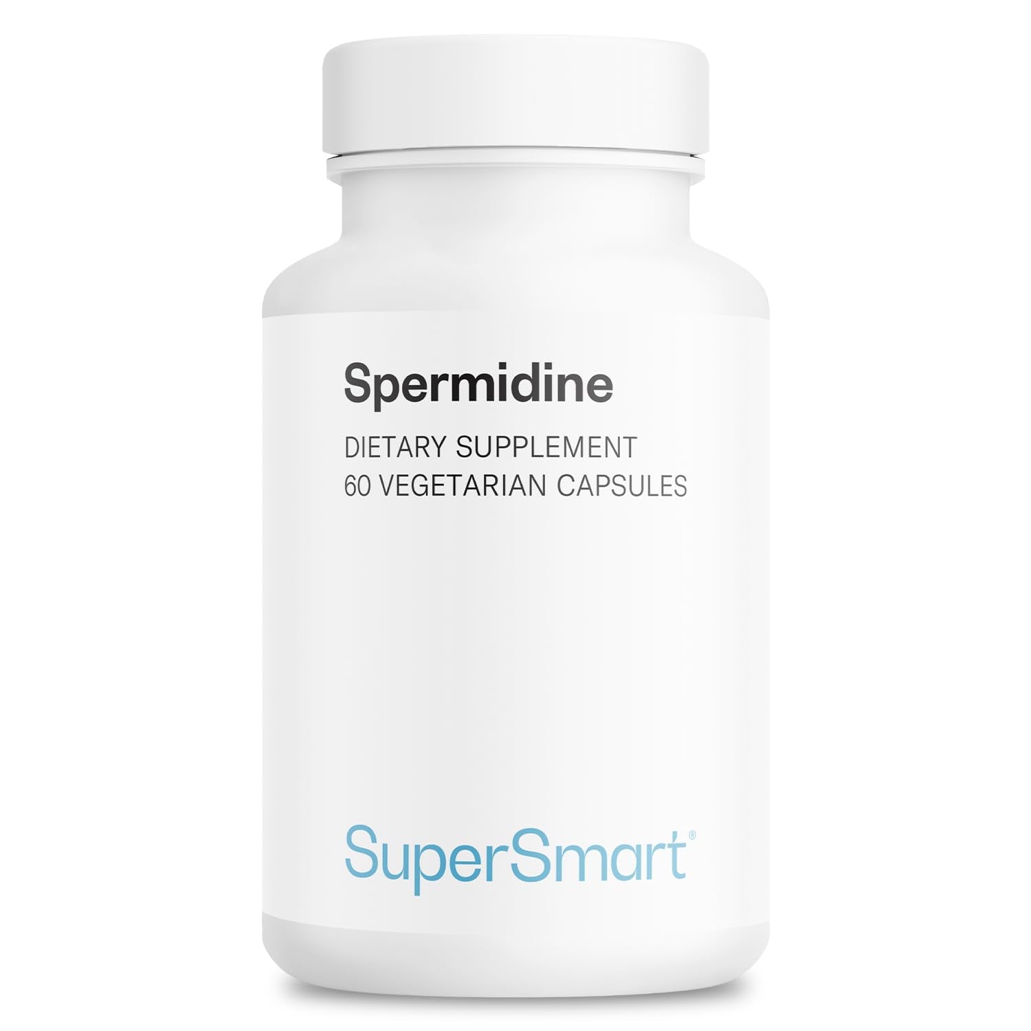 Supersmart Spermidine 3mg per Day - Rice Starch Extract Supplement Capsules, 60 Count