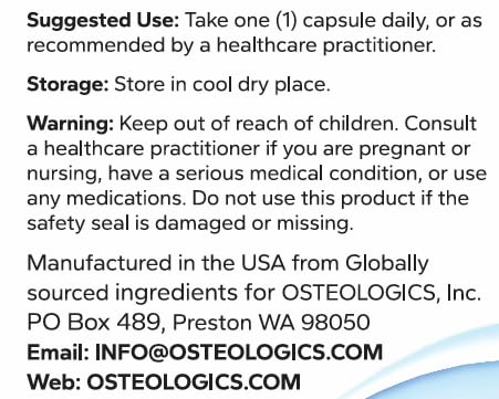 OSTEOLOGICS Bone Renew Capsule 30 Count