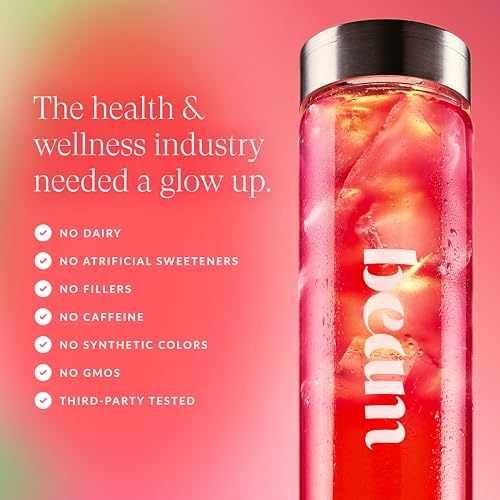 BEAM Glow Hormone Support Powder with Selenium & Bromelain for Women, Thyroid Support, PMS Relief, Hair Skin & Nails, 15 Servings