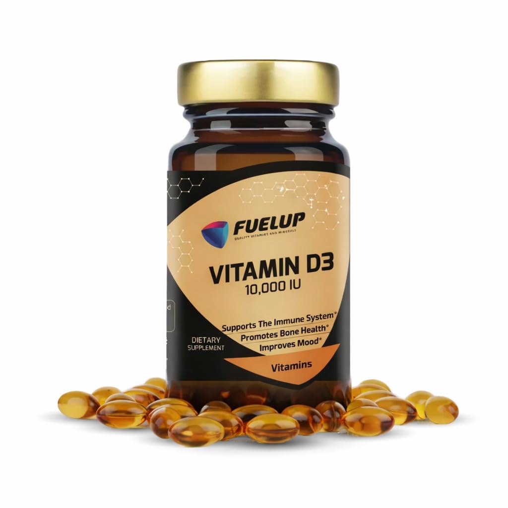 Fuelup Vitamin D3 10000 IU Softgels, 120 Softgels