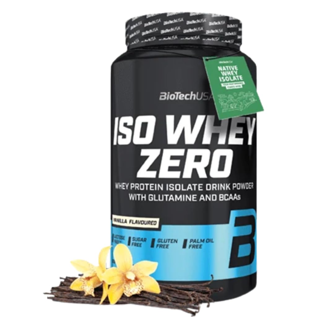 BioTechUSA Iso Whey Zero Protein Powder Vanilla 2.0 lbs