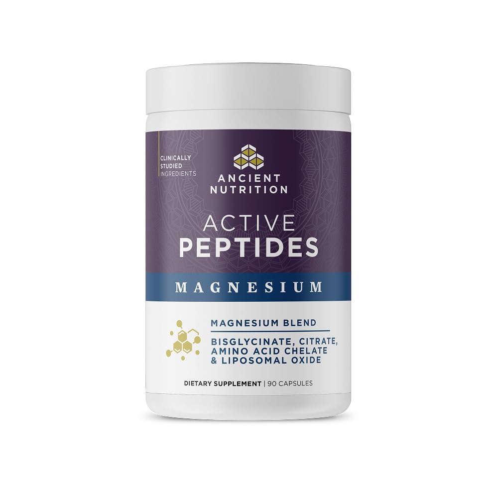 Ancient Nutrition Active Peptides Magnesium Capsules 90 Count