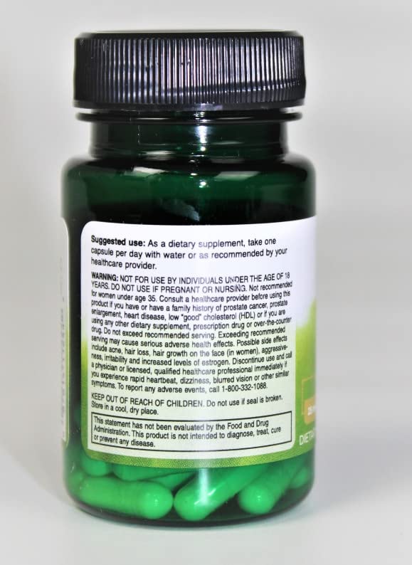 Swanson DHEA 25 mg Capsules, 30 Count