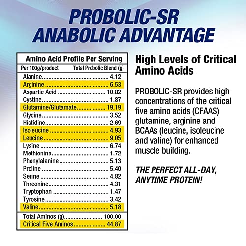 Maximum Human Performance Probolic-SR Sustained Release Protein Powder, 2.11 lb, 26 Servings