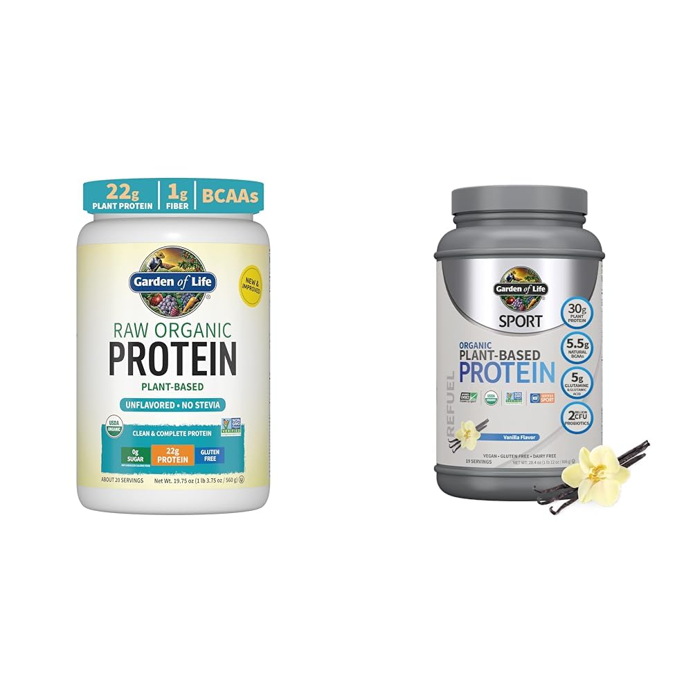Garden of Life Organic Vegan Protein Powder - Unflavored, 1 Count