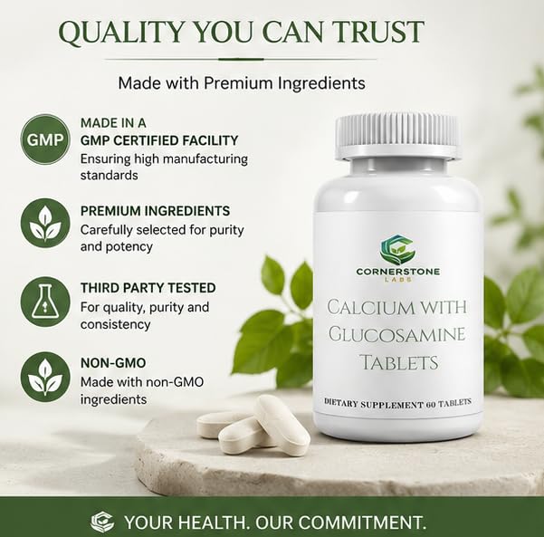 Cornerstone Labs Calcium Tablet 60 Tablets