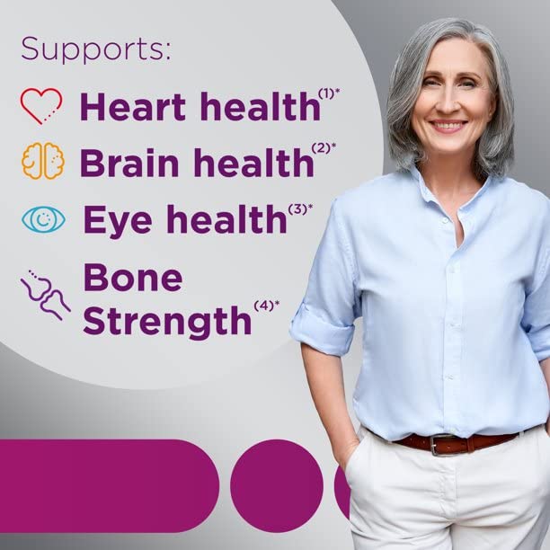 Tablets Minis Women 50+ Multivitamin Multimineral Heart Brain Eye Tablet 160 Count