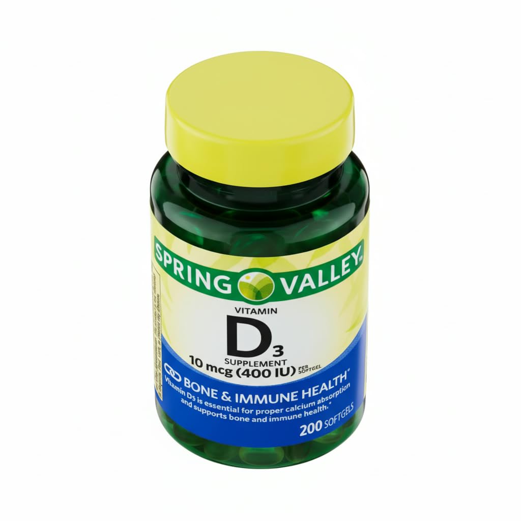 Unique Bundle Store Vitamin D3 10 mcg (400 IU) Softgel 200