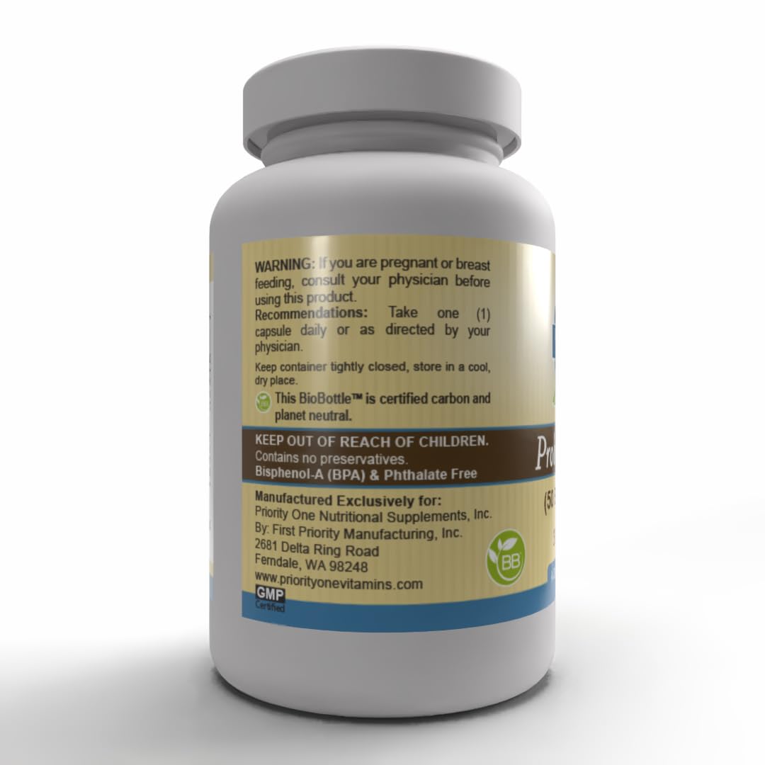 Priority One Probiotic Blend 50 Billion CFU Probiotic Flora Capsule, 1 Count