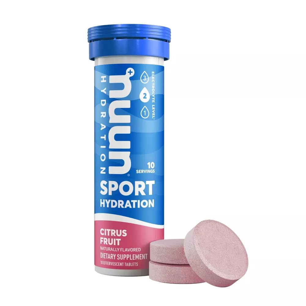 Nuun Active Citrus Fruit Electrolyte Enhanced Drink Tablets, 20 Count