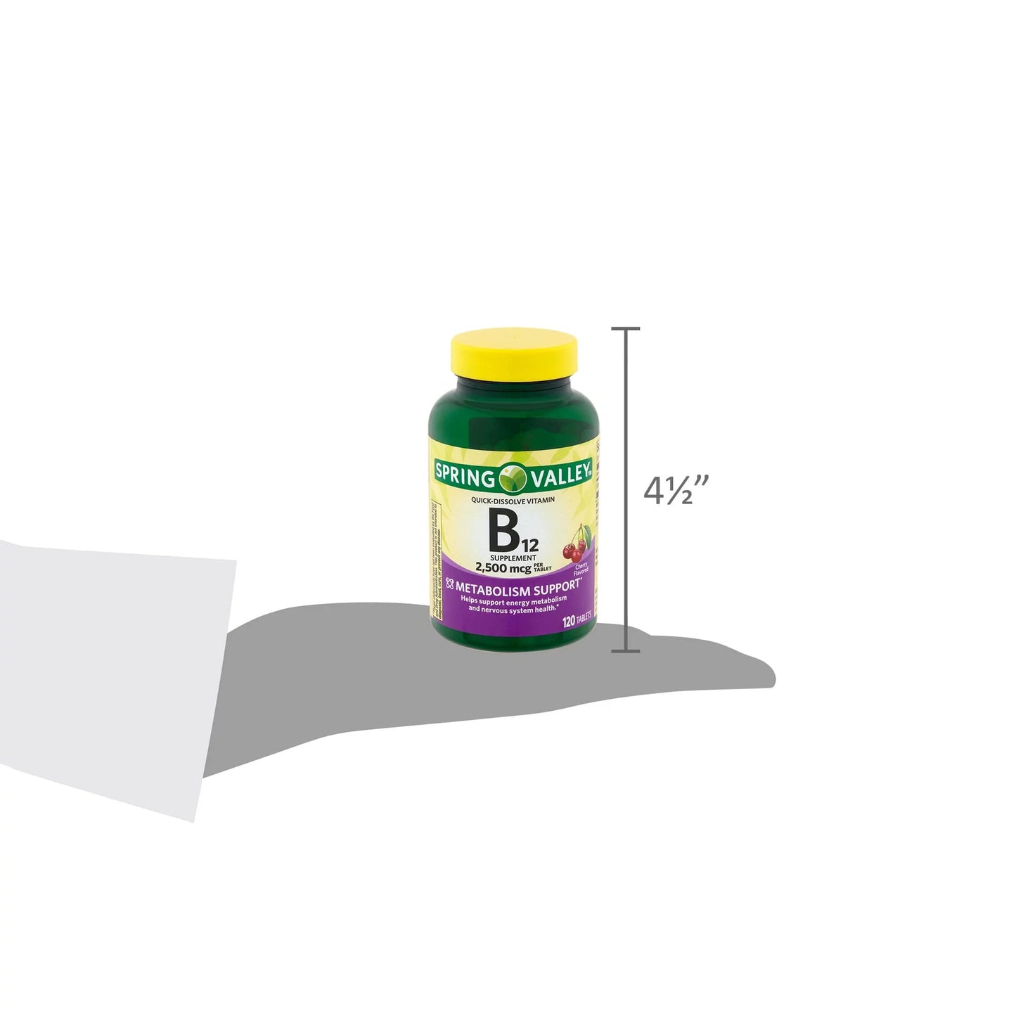 LUAL Vitamin B12 Quick-Dissolve Tablets Dietary Supplement, 120 Tablets