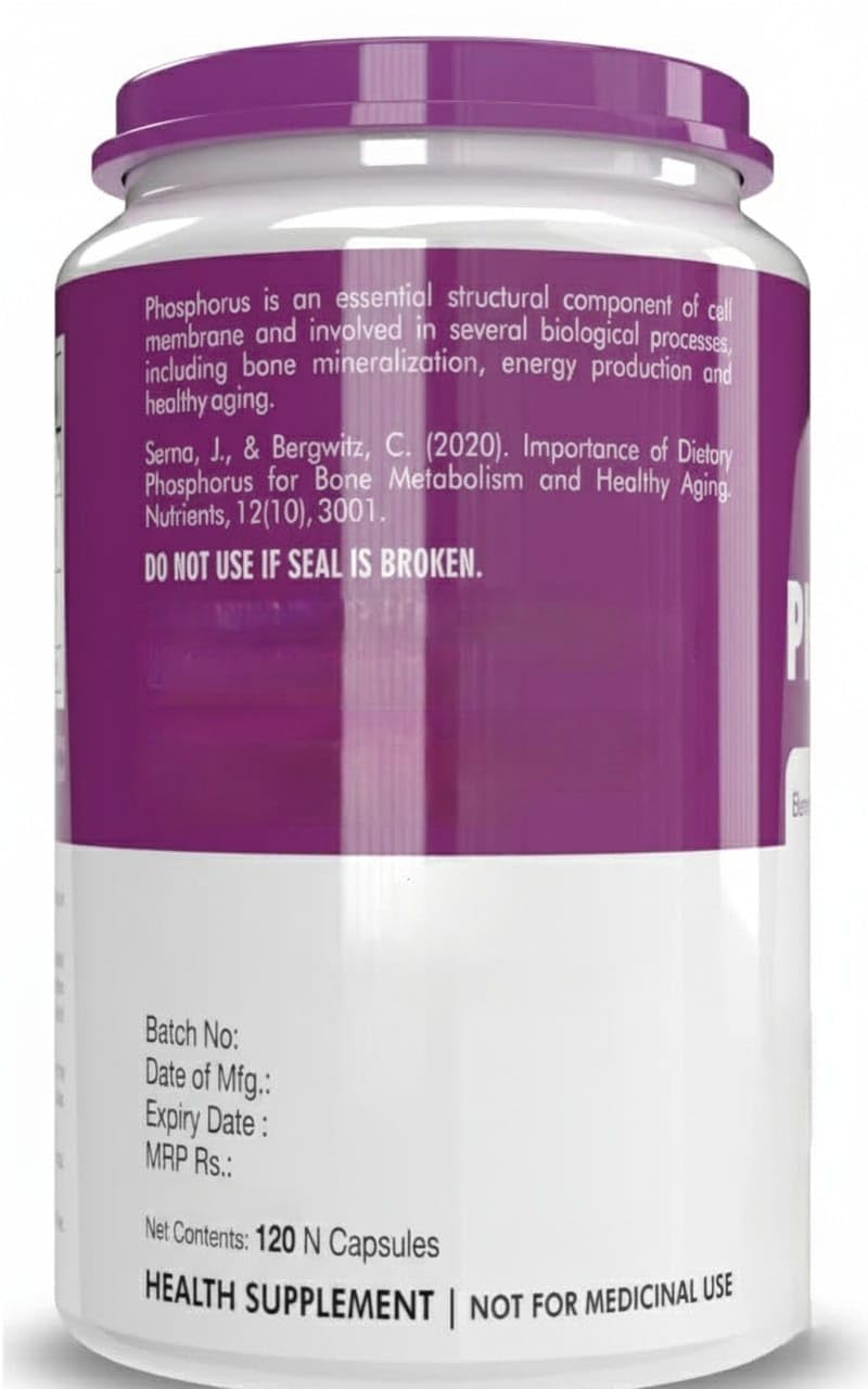 Generic Nutrition Phosphorus - Support Bone Health Capsule 120 Count