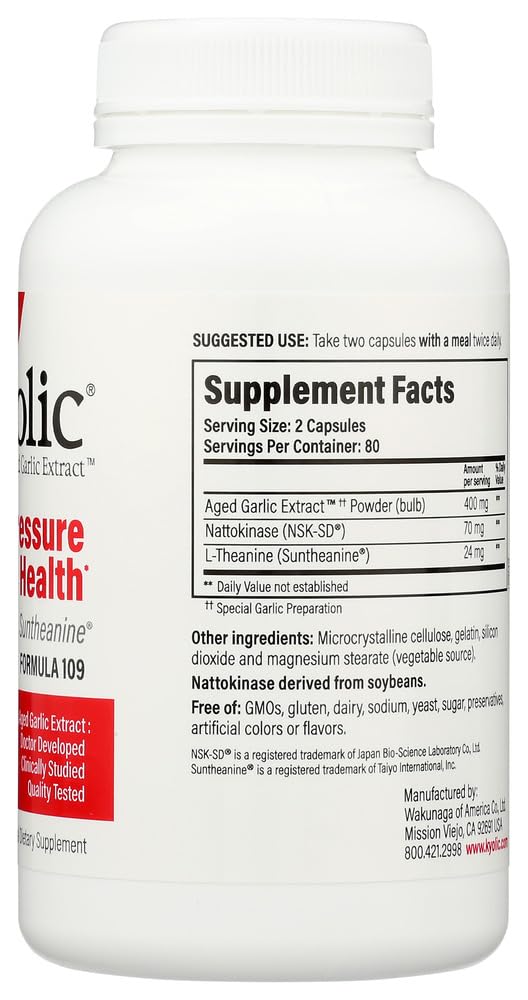 Kyolic Kyolic Formula #109, 160 Capsules