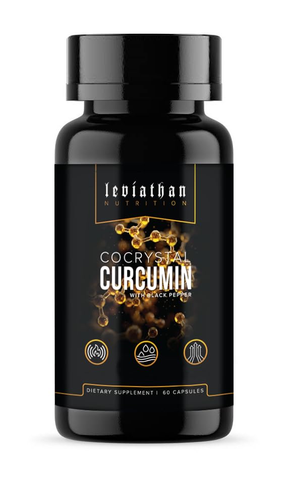 Leviathan Nutrition Co Crystal Curcumin | Curcumin L-Carnitine CoCrystal 60% Curcuminoids 1200mg Capsule, 1 Count